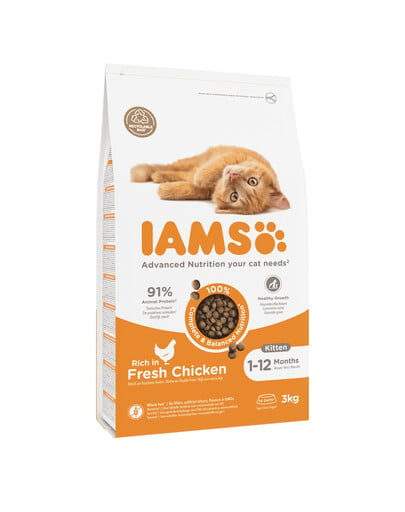 IAMS for Vitality Kitten mit frischem Hühnerfleisch 3 kg