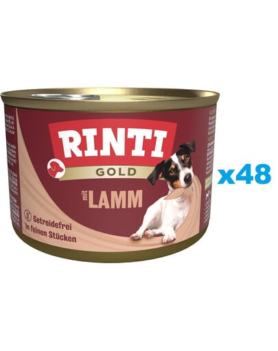 RINTI Gold Lamb Mini Lamm für kleine Rassen 48x185 g