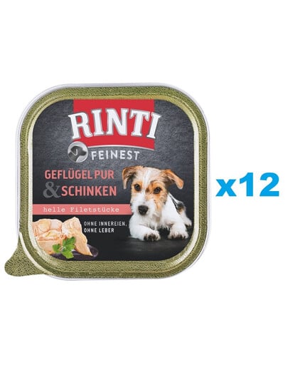 RINTI Feinest Poultry Pure&Ham Geflügel und Schinken 12x150 g