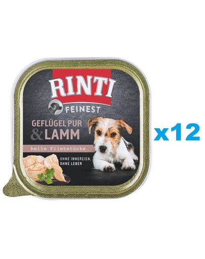 RINTI Feinest Poultry Pure&Lamb Geflügel und Lamm 12x150 g