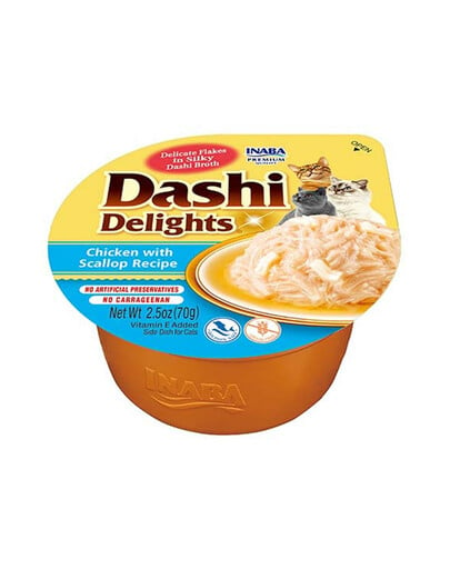 INABA Cat Dashi Delights Huhn und Jakobsmuscheln 70 g