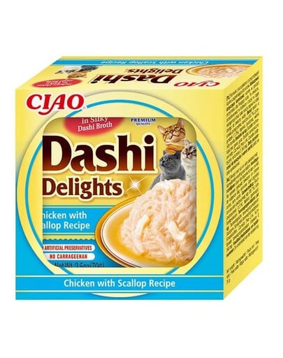 INABA Cat Dashi Delights Huhn und Jakobsmuscheln 70 g