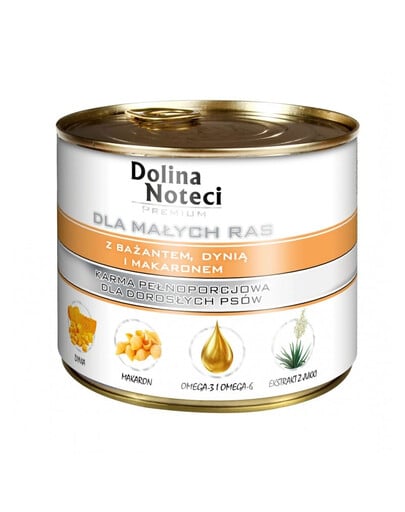 DOLINA NOTECI Premium kleine Rennen mit Fasan, Kürbis und Nudeln 185g