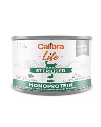 CALIBRA Cat Life Sterilised Duck 200 g mit Ente für sterilisierte Katzen