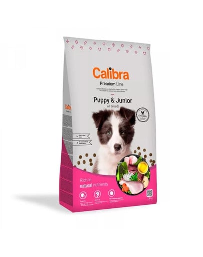 CALIBRA Dog Premium Line Puppy&Junior 3 kg für Welpen und Junghunde