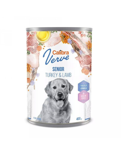 CALIBRA Dog Verve GF Senior Turkey&Lamb 400 g