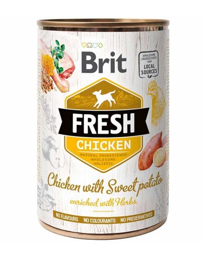 BRIT FRESH chicken & sweet potato 400 g