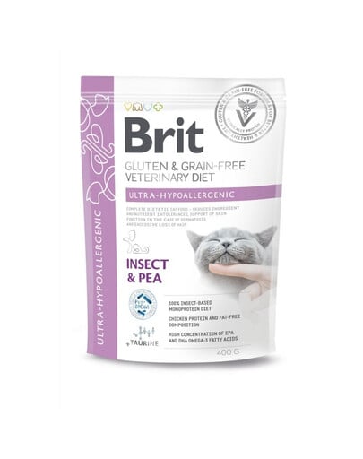 BRIT Veterinary Diet Cat Gluten Grain free Ultra-Hypoallergenic 400 g