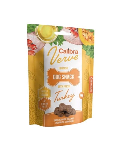 CALIBRA Dog Verve Crunchy Snack Fresh Turkey 150 g Snacks mit Truthahn getreidefrei