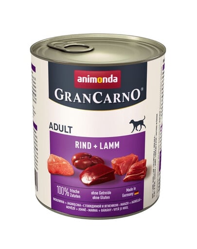 ANIMONDA GranCarno Original Adult RIND + LAMM 800 g