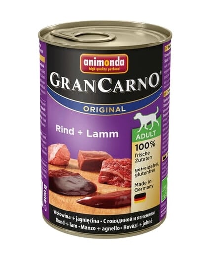 ANIMONDA GranCarno Original Adult RIND + LAMM 800 g