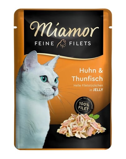 MIAMOR Feine Filets Huhn und Thunfisch Beutel 6x100 g