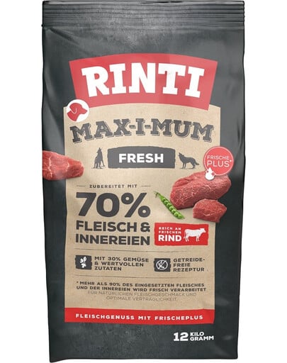 RINTI MAX-I-MUM Beef mit Rind 12 kg + Chicken mit Huhn 12 kg