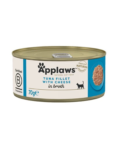 APPLAWS Cat Adult Tuna with Cheese in Broth 70 g Thunfisch mit Käse in Brühe