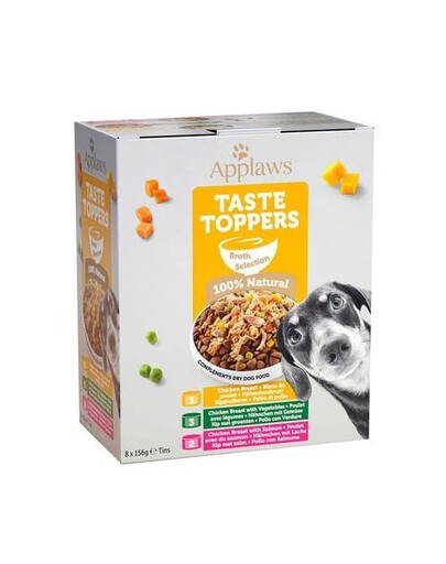 APPLAWS Dog Tin Broth Selection 32 x 156 g