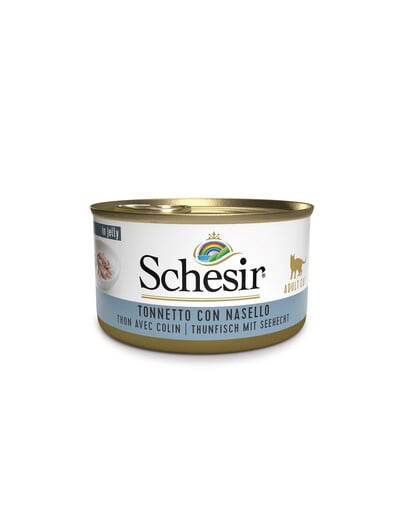 SCHESIR Thunfisch mit Seehecht in Gelee 85 g