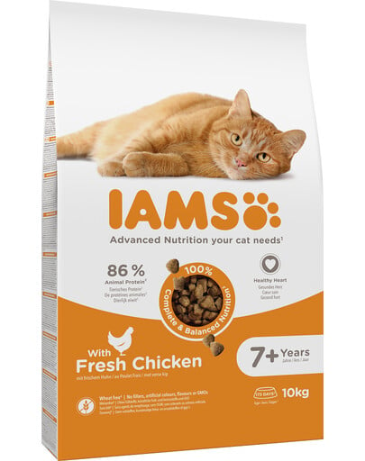 IAMS Cat Senior All Breeds Chicken 10 kg