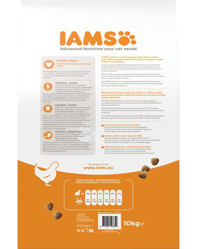 IAMS Cat Senior All Breeds Chicken 10 kg