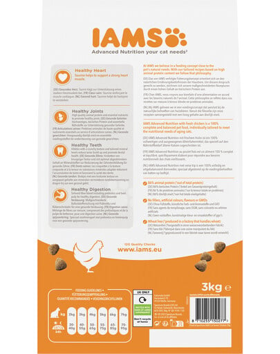 IAMS for Vitality Senior für ältere Katzen 3 kg