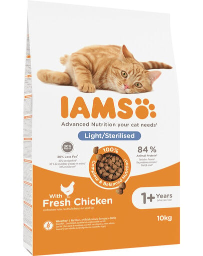 IAMS for Vitality Fettreduzierung bei erwachsenen Katzen nach der Sterilisation 10 kg