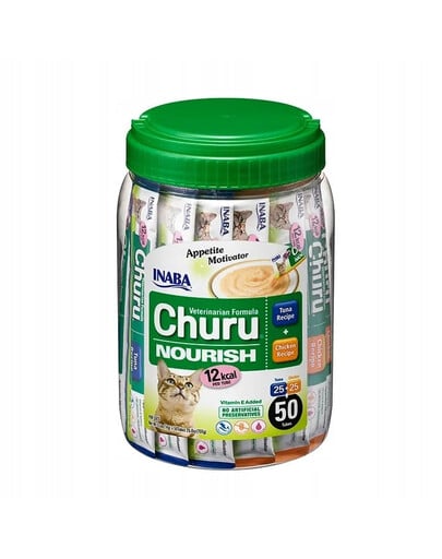 INABA Churu Nourrish 50x14g mit Thunfisch und Huhn für Katzen