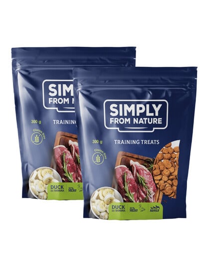 SIMPLY FROM NATURE Trainingsköstlichkeiten mit Entenfleisch und Bananen 2x300 g