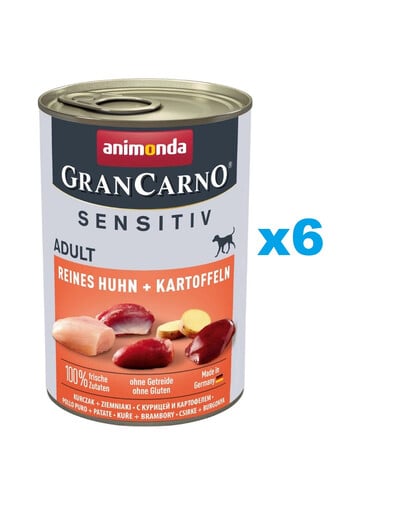 ANIMONDA Grancarno Sensitive Hähnchen mit Kartoffeln 6x 400 g