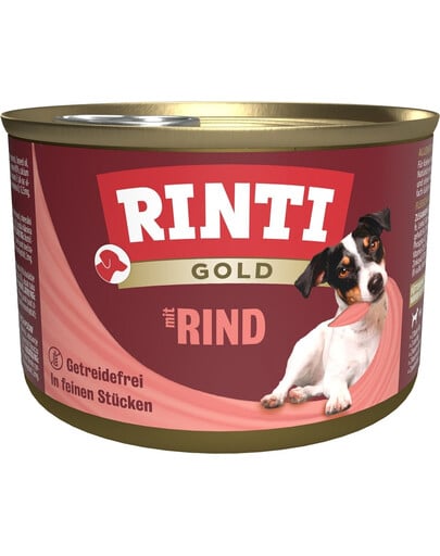 RINTI Gold Beef Mini Rind für Hunde kleine Rasse 185 g