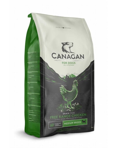 CANAGAN Dog Free-Range Chicken Trockenfutter für Hunde Huhn mit freiem Auslauf 12 kg