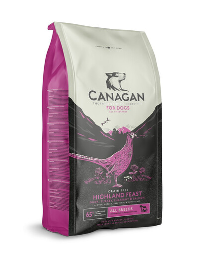 CANAGAN Dog Highland Feast Trockenfutter für Hunde Fasan 6 kg