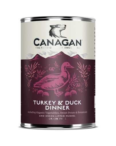 CANAGAN Turkey & Duck / Truthahn & Ente Dinner Hunde Nassfutter  400 g