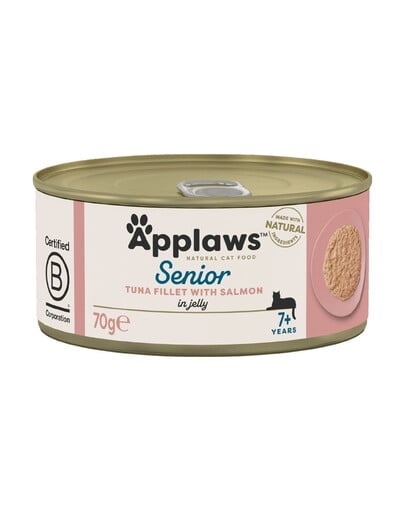 APPLAWS Cat Senior Tuna with Salmon in Jelly 70g Thunfisch mit Lachs in Gelee für Senioren