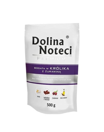 DOLINA NOTECI Premium reich an Kaninchen mit Moosbeere  500 g