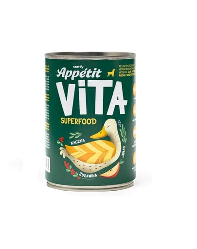 COMFY APPETIT VITA Superfood Ente 400g monoproteinhaltiges Hundefutter