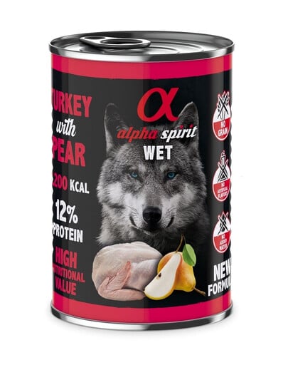 ALPHA SPIRIT Turkey with raspberries Putenfleisch mit Himbeeren 400 g