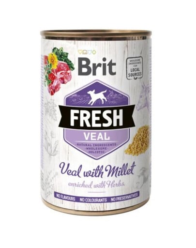 BRIT FRESH veal & millet 400 g