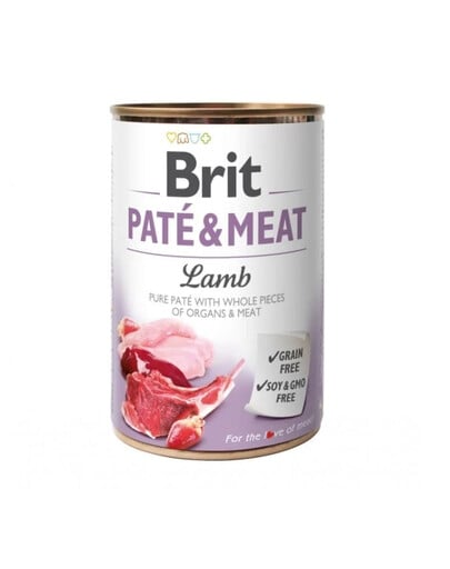 BRIT Pate&Meat lamb 400 g Pastete mit Lammfleisch für Hunde