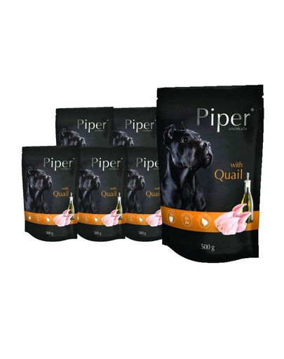 DOLINA NOTECI PIPER Animals mit Wachtel 10 x 500 g Nassfutter für Hunde