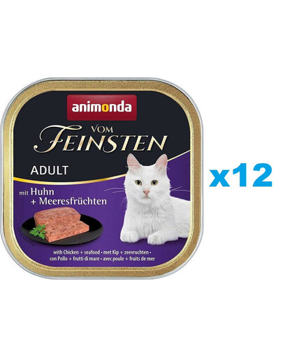 ANIMONDA Vom Feinsten Adult Huhn mit Meeresfrüchten 12x100 g