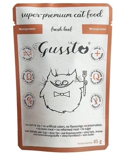 GUSSTO Cat Fresh Beef 85 g