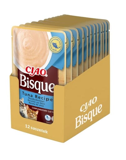 INABA CIAO Bisque Thunfischcremesuppe für Katzen 12x40g