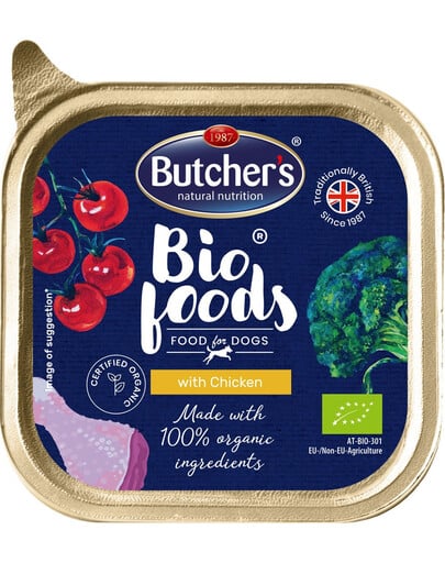 BUTCHER'S BIO foods Hühnerpastete für Hunde 15x150 g