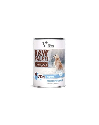 VETEXPERT Raw Paleo Kabeljau Cod Adult Dose 400g