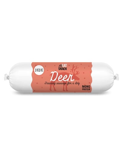 PAKA ZWIERZAKA PEPE Meat Snack Hirschwurst für Hunde 200g