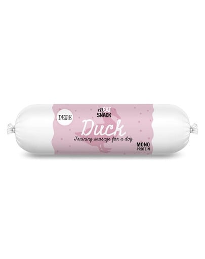 PAKA ZWIERZAKA PEPE Meat Snack Entenwurst für Hunde 200g