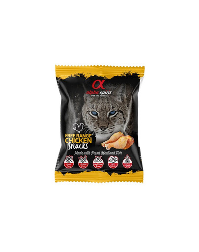 ALPHA SPIRIT Mix Snacks gewürfelt Huhn Truthahn Ente für Katze 30x50 g