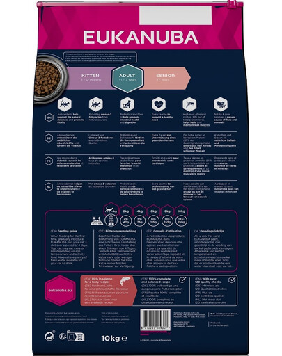 EUKANUBA Grain Free Adult Lachs 10 kg für erwachsene Katzen