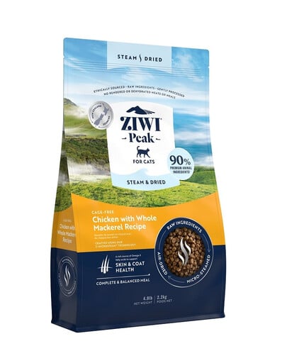 ZIWIPEAK Cat Steam & Dried Hühnertrockenfutter für Katzen 2,2 kg