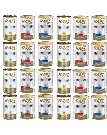 RAFI Adult Mix Geschmacks 24x415 g Nassfutter für Katze