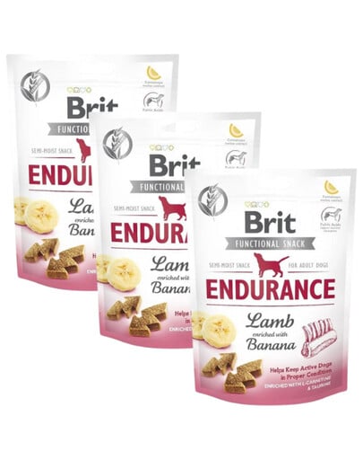 BRIT Care Dog Functional Snack Endurance Lamb 3x150 g mit Lamm